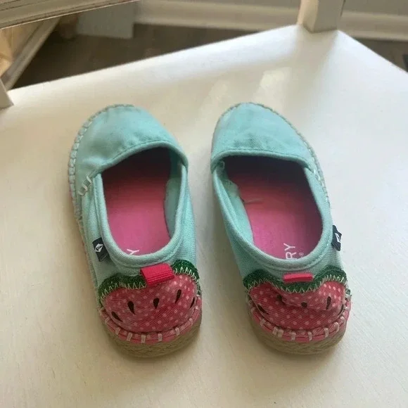 Sperrys Kids Skysail Blue with Watermelons Size 12 - Picture 7 of 8